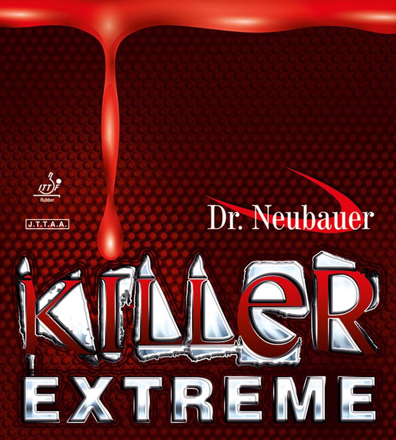 JUIC (ジュウイック) 卓球 変化系表ソフトラバー キラー エクストリーム (KILLER EXTREME) Dr.Neubauer (ドクトルノイバウアー) ブラック (BK) 厚さ1.8mm 1200
