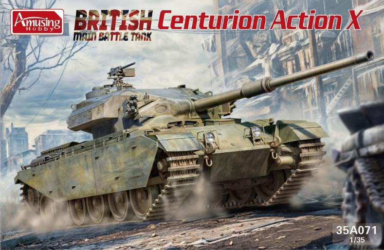 アミュージングホビー 1/35 イギリス 主力戦車 センチュリオン アクションX プラモデル AMH35A071 (戦車)