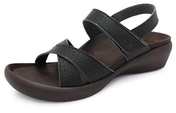 [リゲッタ] Regetta canoe/リゲッタカヌー/レディース サンダル ウェッジ/日本製 / CJFW3519 BLK (ブラック/L 24-24.5cm)