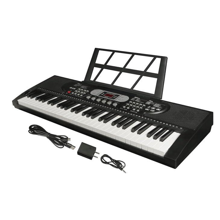 レトロサウンド ガイド機能付き電子ピアノ 80&times;26.5&times;7.6cm C6043556｜ポッチ