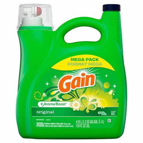 【4本入】 P\u0026G 芳ばしさつき中性洗剤 ゲインリキッド 2X 目あたらしい4.55L IPG0800X4