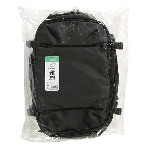 エレコム 御徒面子風呂敷き包み シューズ納める 180°公公然たるメイン気室 15.6in 黒いこと BM-BPTR01BK