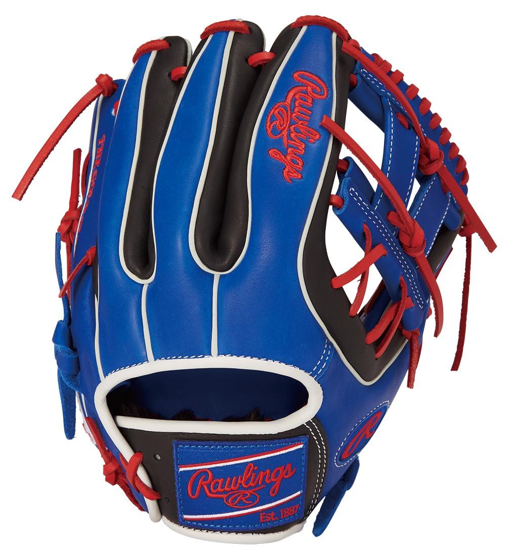 Rawlings(ローリングス)野球用 グラブ グローブ 軟式 大人用 HOH MLB COLOR SYNC GR5HMN54G ロイヤルブルー/ブラック [オールラウンド用] サイズ 11.5 ※左投げ用(右手着用)｜ポッチ