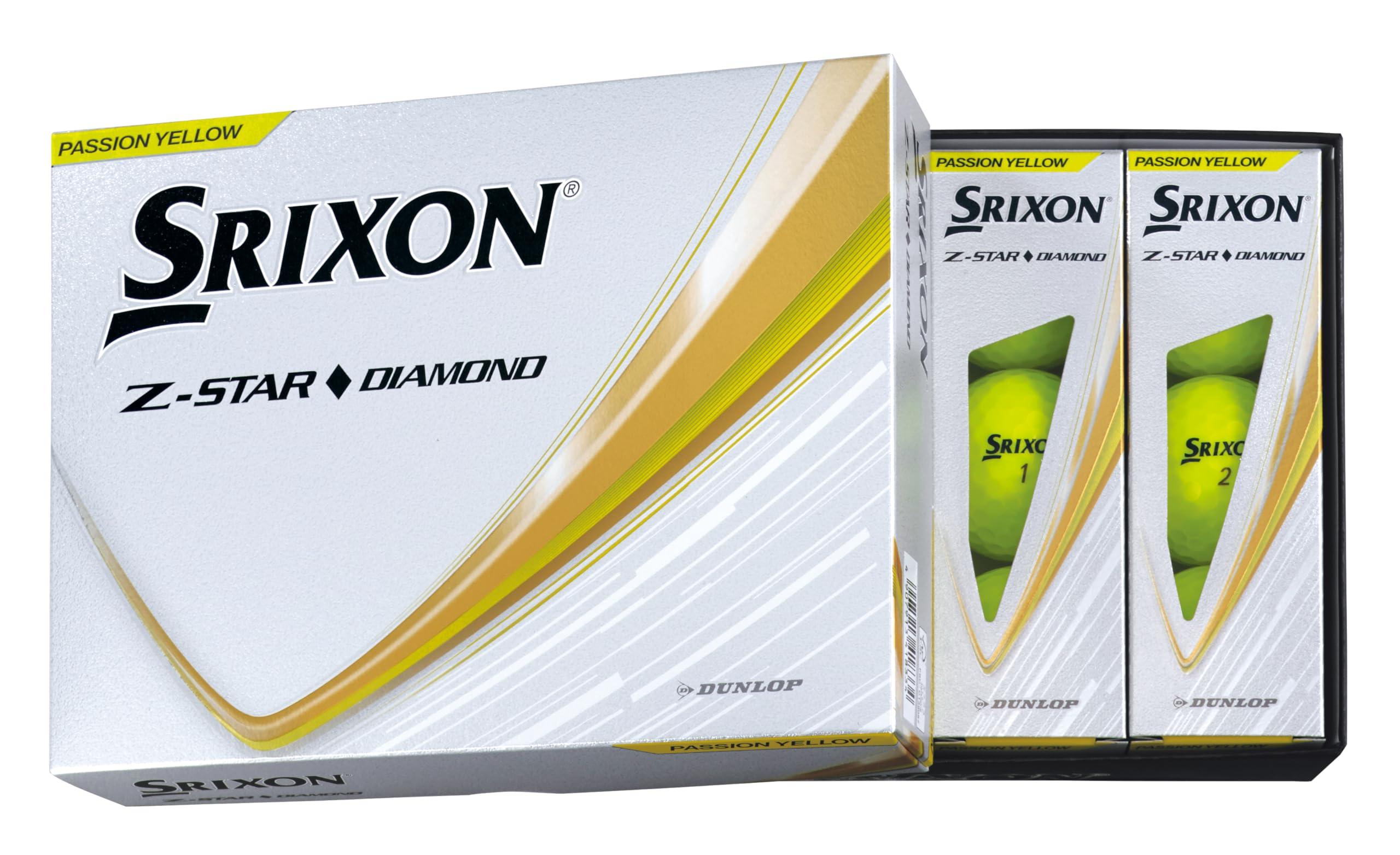 ダンロップゴルフボール SRIXON Z-STAR 金剛石 2025年模範例 1十二(12個入り口・入口) プレミアムパッションイエロー