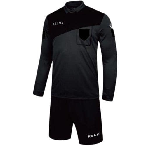 ケルメ (kelme) ロングレフリーシャツ&パンツセット ダークグレー×ブラック 2XLサイズ 3881035