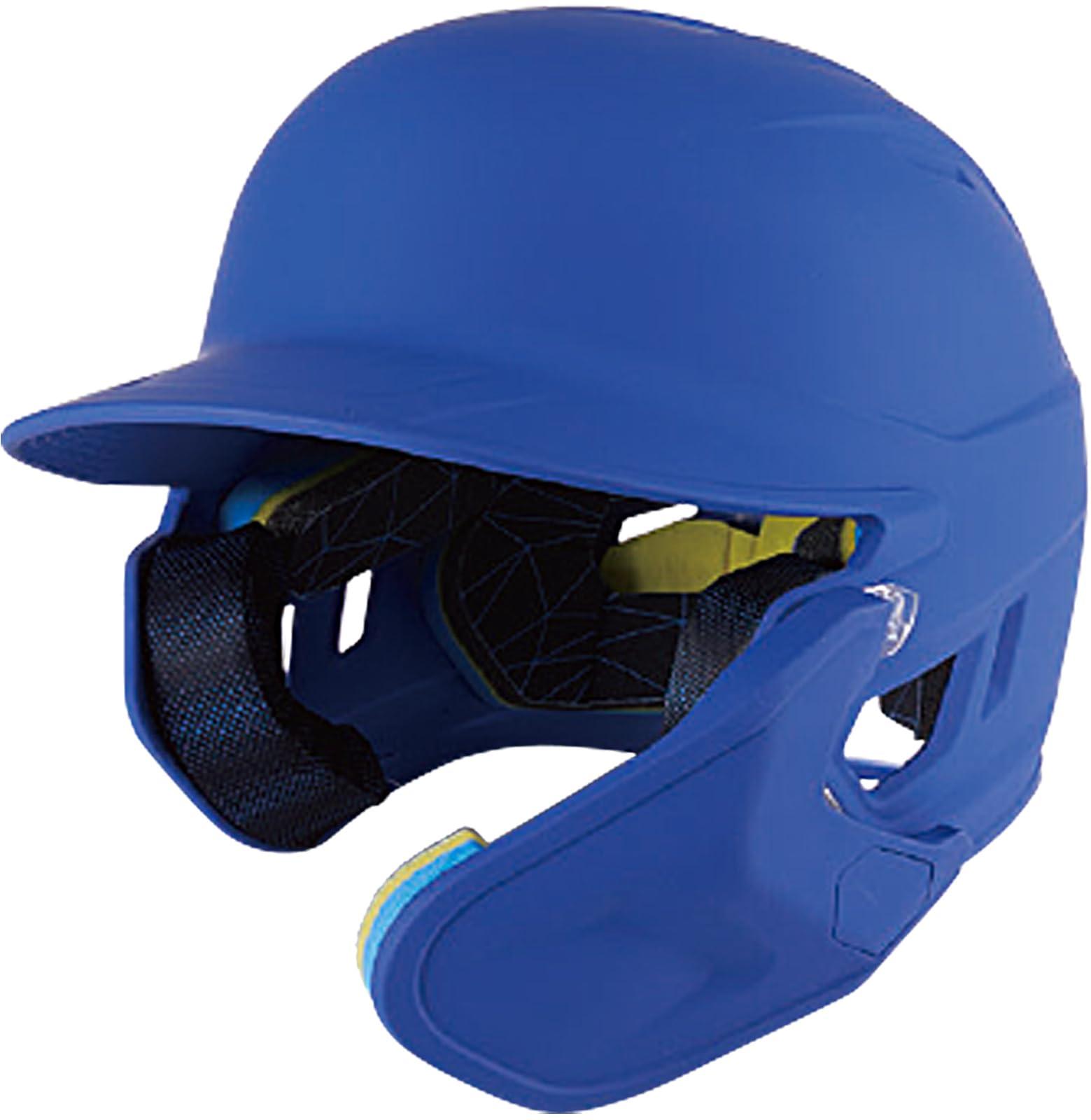 Rawlings(ローリングス)野球 大人用 硬式用 MACH ヘルメット アジャスト 顎ガード付き(艶消し) 左打者用 MA07S ロイヤル サイズ フリー ヘルメット専用袋付属