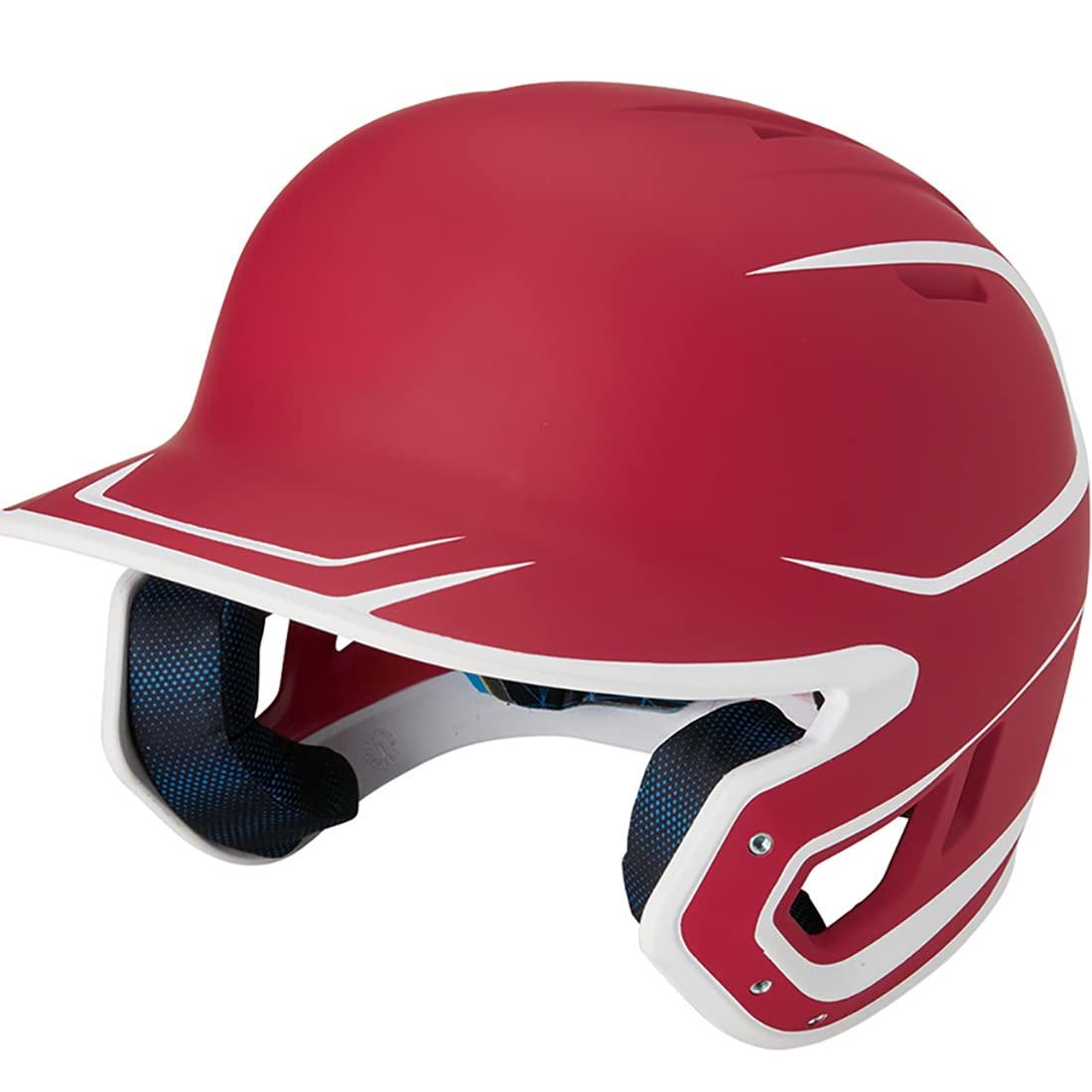 Rawlings(ローリングス)野球 大人用 ソフトボール用 MACHヘルメット 2トーン (艶消し) MACH14 レッド/ホワイト サイズ フリー ヘルメット専用袋付属