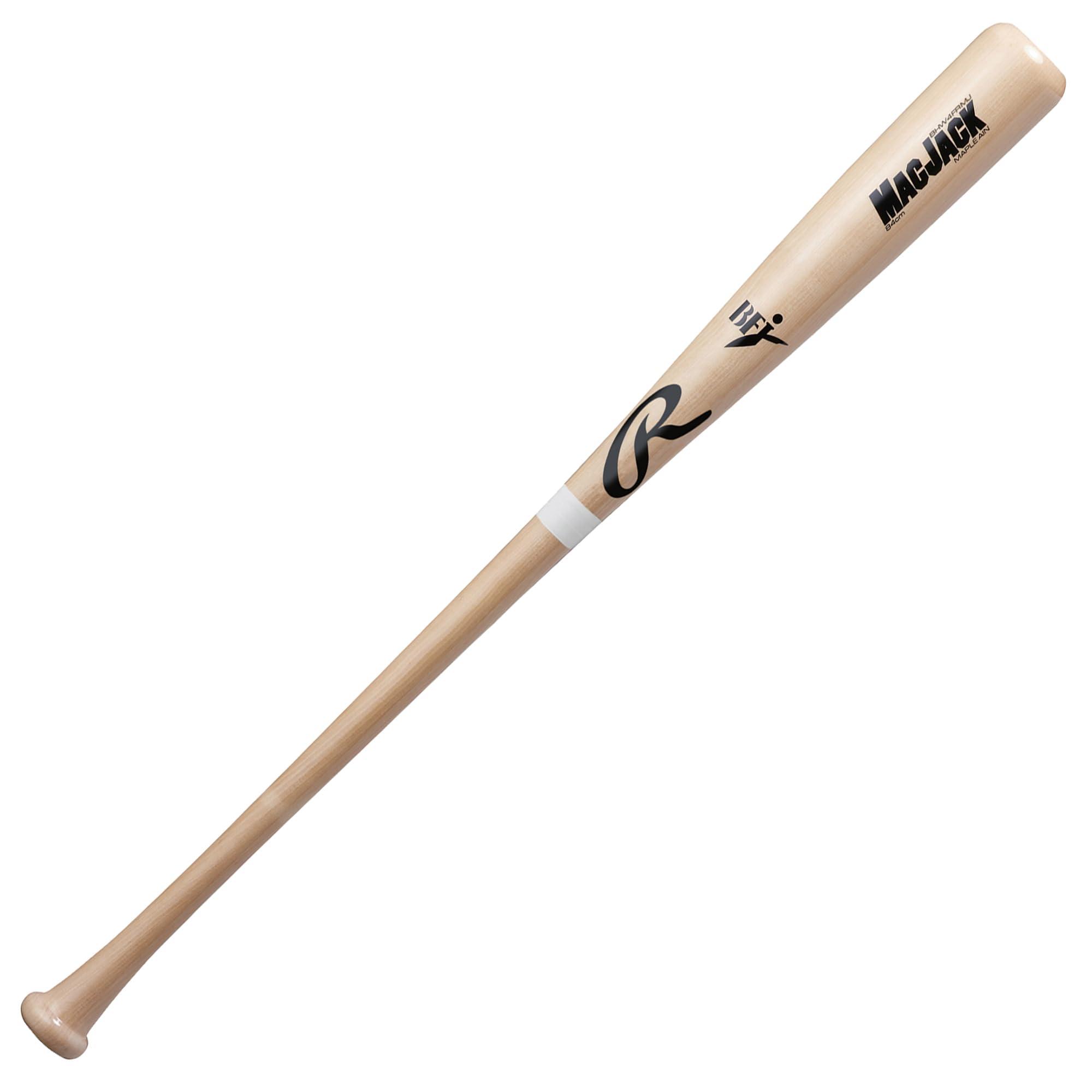Rawlings(ローリングス)野球用 大人用 バット 硬式 MAC JACK ハードメイプル 中国製 BHW4FRMJ ナチュラルホワイト サイズ 85cm