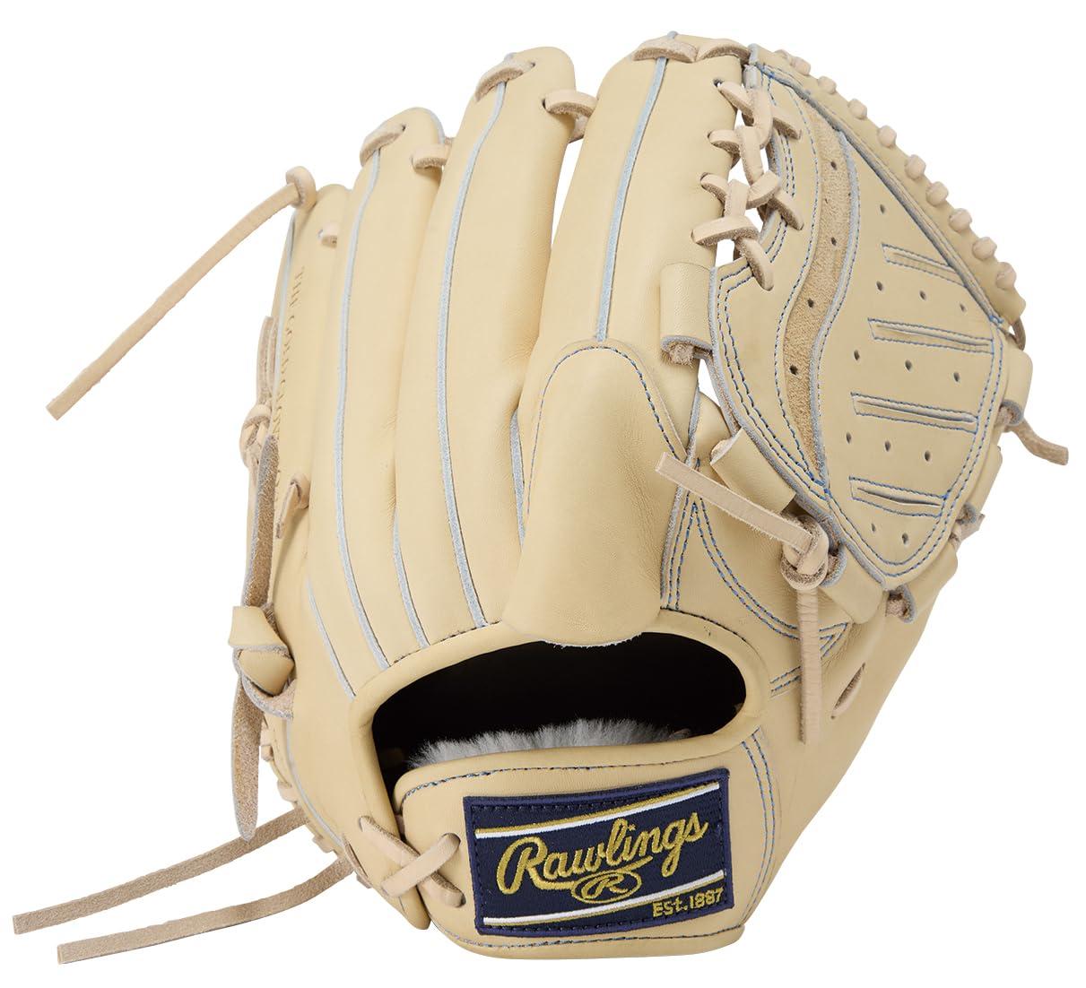 Rawlings(ローリングス)ベイスボール用 グローヴ 地球儀 硬式 成年者用 本革 左投げ用 水差し用 HOH RISING STAR COMB GH5HRA140 [ピッチャー用] 大きさ 11.5 駱駝 黒いこと
