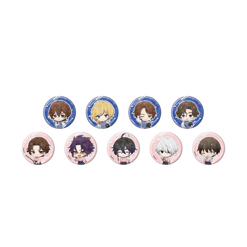 千銃士 Rhodoknight 13 Vol.2 [ミニキャライラスト] ホログラム缶バッジ[65mm] 9個入りBOX画像