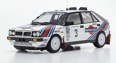 京商オリジナル 1/18 ランチア デルタ HF 4WD オリンパス ラリー ウィナー 1987#3 完成品 KS08960E