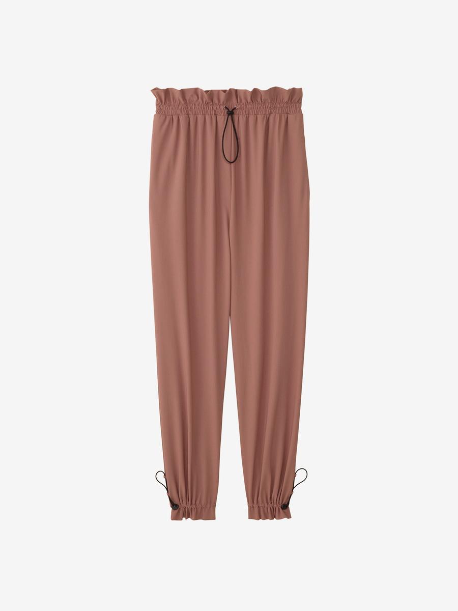 [素早さ] ロングズボン下 空想科学小説 Gather Pants ステイフィットギャザーパンツ レディース 扁桃 L