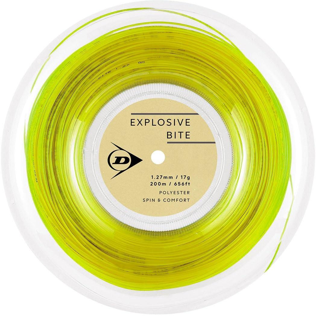 ダンロップ(DUNLOP) テニス 硬式テニス ストリング EXPLOSIVE BITE(エクスプロッシブ・バイト)ロール 200m イエロー 1.25/17G DSTA12011