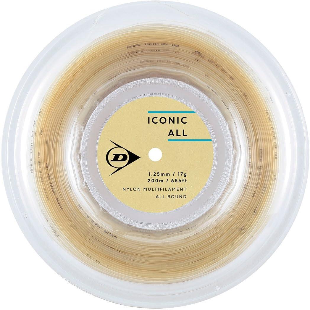 ダンロップ(DUNLOP) テニス 硬式テニス ストリング ICONIC ALL(アイコニック・オール)ロール 200m ナチュラル 1.25/17G DSTA32001