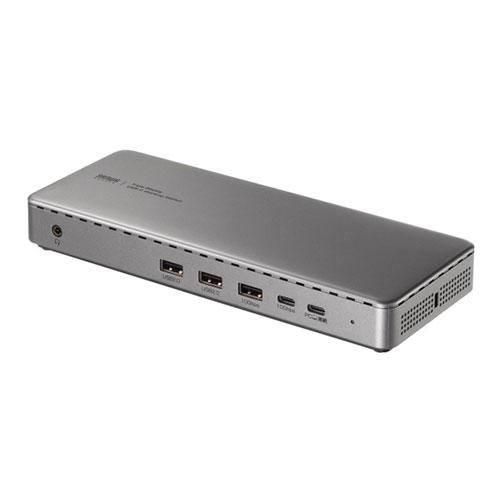 サンワサプライ USB C 縛ステイション 4K/60Hz×3画面最終生産物 HDMI×3/DP×2 100W PD相応う 2.5G 有線ローカルエリアネットワーク USB 10Gbps Windows/Mac相応う USB-CVDK20