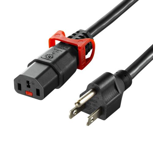 エスコ(ESCO) 125V/15Ax2m ワット数吊りひも (差し込み-パソコン繋ぎ合わせる/抜止) EA764CD-62 1個