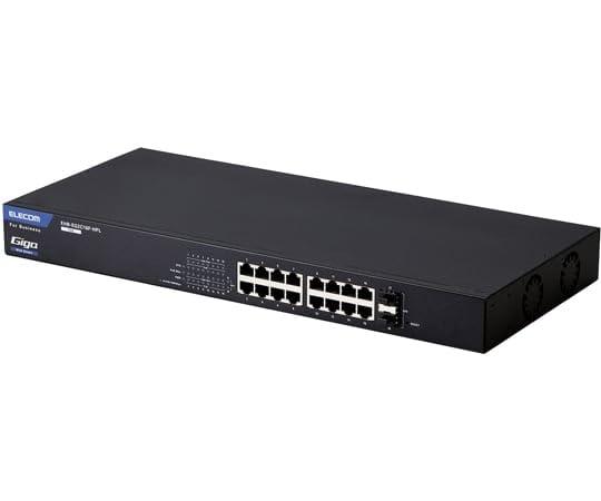 エレコム レイヤー2 Giga対応 PoE Webスマートスイッチ RJ-45×16ポート SFP×2ポート 大容量 EHB-SG2C16F-HPL 1台