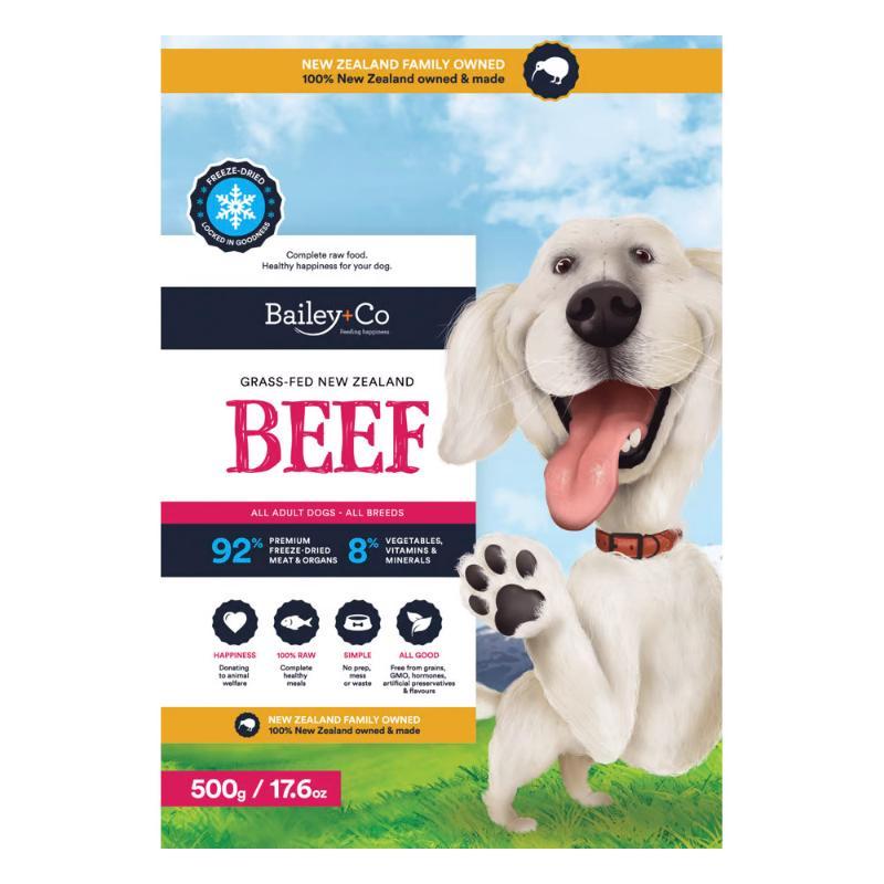 ベイリーコー すくみ上がる素っ気ない 完備した 牛肉 犬用 500g