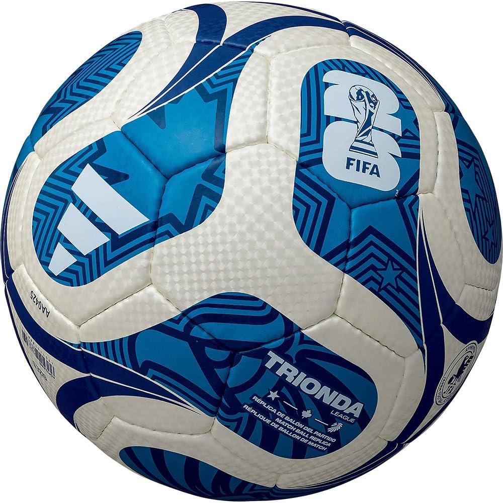 [アディダス]サッカーボール 4号 検定球 トリオンダ リーグ 手縫い ADF424 WH/BL 4号