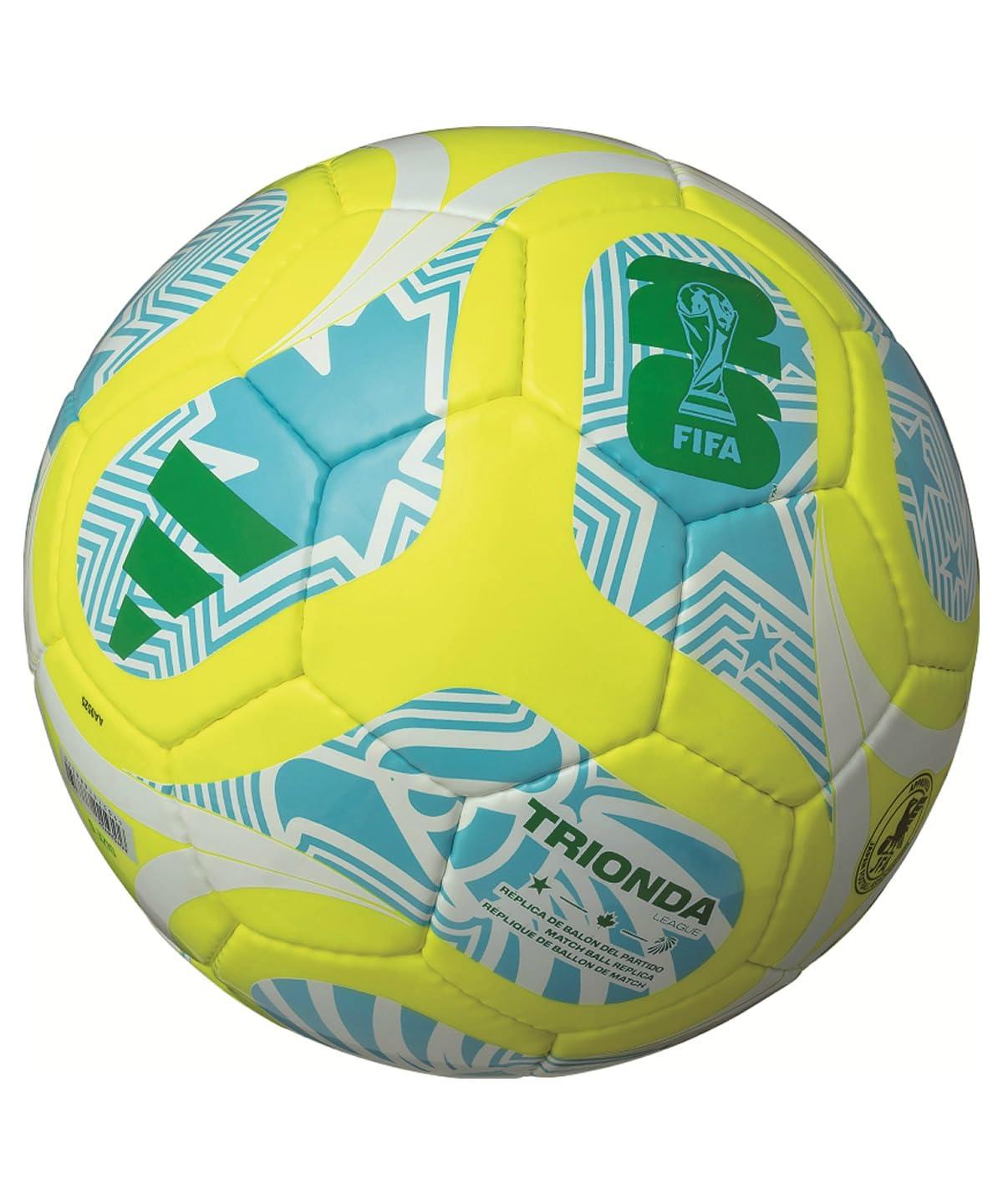[アディダス]サッカーボール 4号 検定球 トリオンダ リーグ 手縫い ADF424 YE/SK 4号