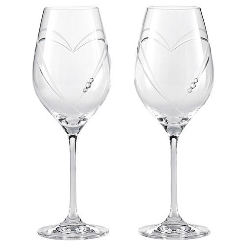 ストラス ハート イン ハート ワイン360mlペア 【約360ml・約φ52×225mm×2】 22609109