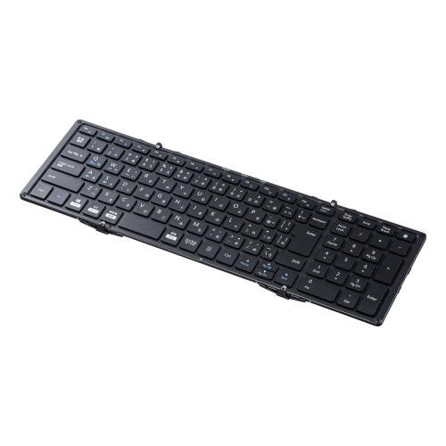 エスコ(ESCO) 370x120x13mm ワイヤレスキーボード (折畳/テンキー付) EA764AB-230 1台