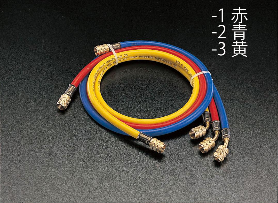 [R404A・R407C] 150cm チャージングホース(黄) EA104LP-3