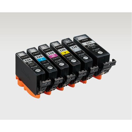 [キャノン]インクカートリッジ(6色セット/BCIー326+325/6MP 6色(BK染料、BK顔料、C、M、Y、GY)
