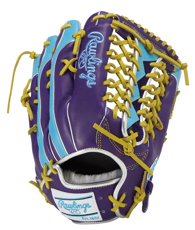 ローリングス(Rawlings) 野球用 グラブ グローブ 軟式 HOH? PRO EXCEL Wizard #02 COLORS GR5FHW2CB88MG 外野手用 パープル/サックス 12.5インチ ※右投げ用