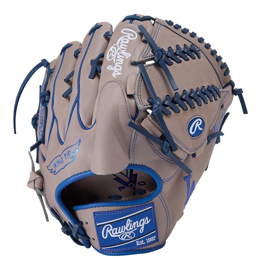 ローリングス(Rawlings) ベイスボール用 グローヴ 地球儀 軟式 HYPER TECH MLB TEAM GR5HTMA15W ピッチャー用 ドジャース2 11.75in ※左投げ用
