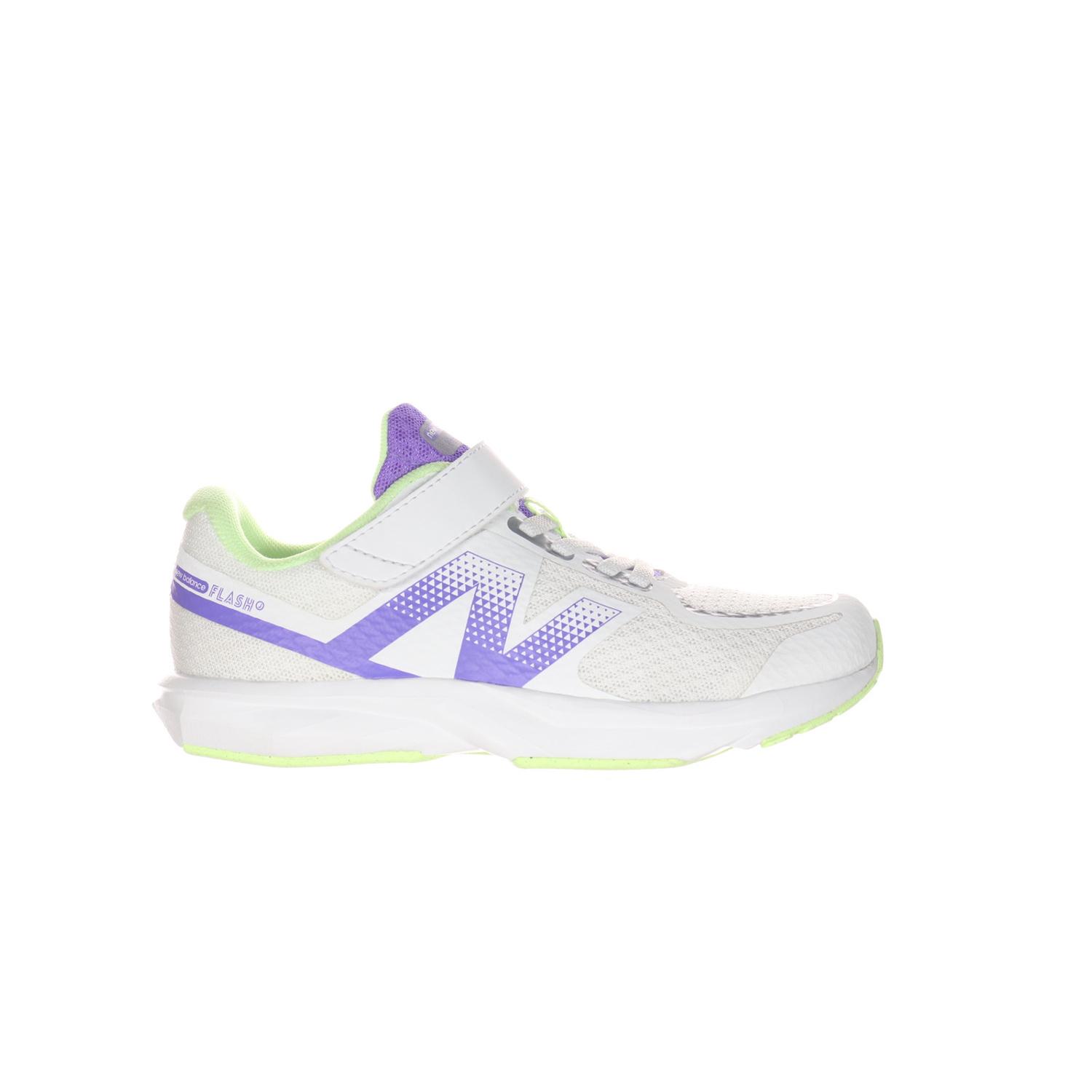 [ニューバランス] キッズスニーカー Flash v7 Bungee Lace with Top Strap 5PC(WHITE/PURPLE) 21.0 cm M