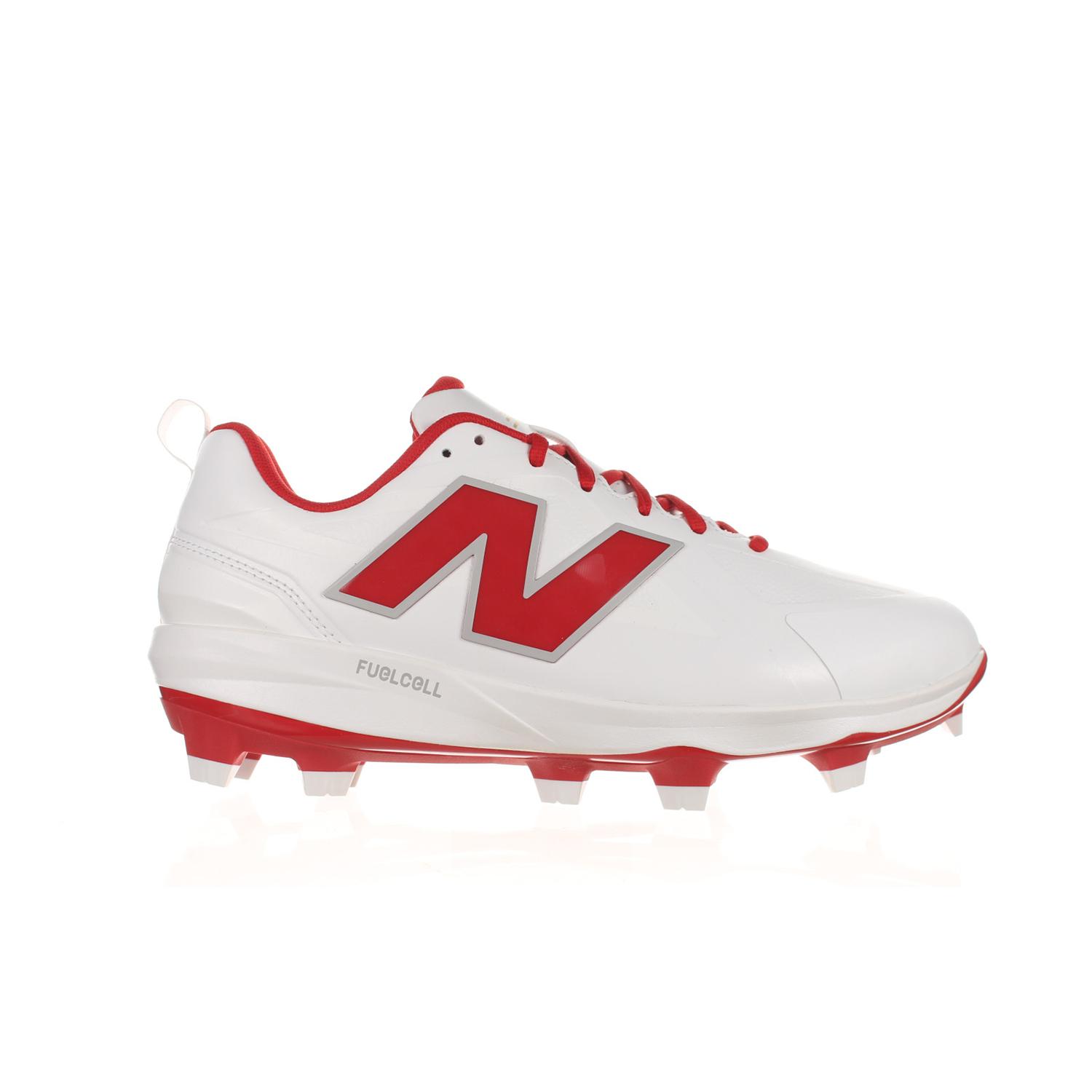 [ニューバランス] 野球スパイク FuelCell 1000 PU Molded V1 9AX(WHITE/RED) 27.5 cm 4E
