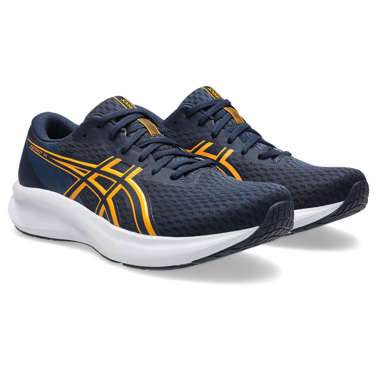 [アシックス] ランニングシューズ PATRIOT 14 1011C050 メンズ 403(ミッドナイト/ヤマブキ) 25.5 cm 2E