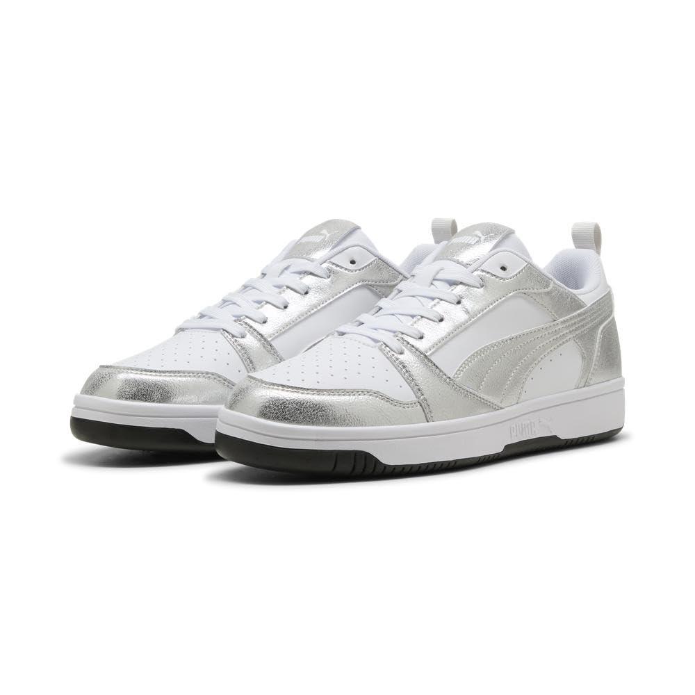 リバウンド V6 ロウ メタリック 26年春夏カラー PUMA White/Feather Gray/Silver/Black(02) サイズ:245