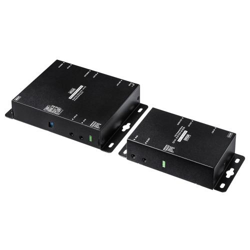 DVI信号送信機・受信機セット(POE対応) 送信機/W140×D113×H32mm受信機/W120×D73×H32mm