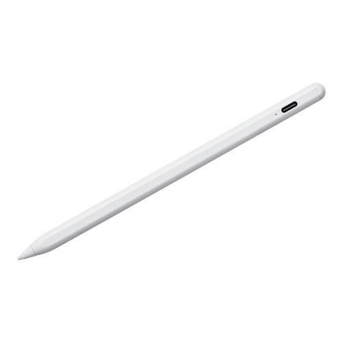 φ9.1x165.5mmタッチペン(充電式/iPad・汎用) ホワイト W9.1×D9.1×H165.5mm