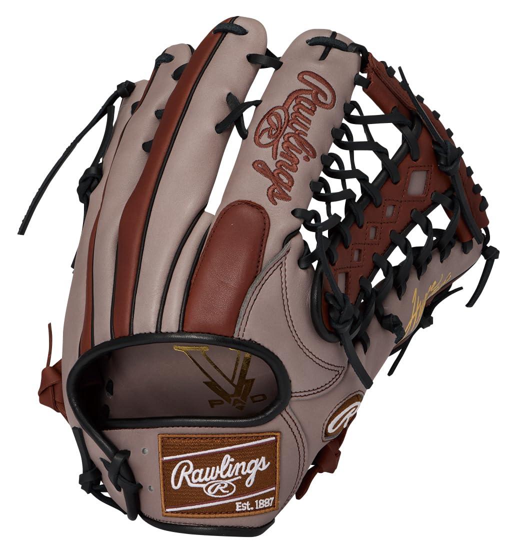 ローリングス(Rawlings) 野球用 グローブ 軟式 HYPER TECH COLOR SYNC 外野手用 GR6HTCY719 グレー/ブラウン 12.75インチ ※左投用