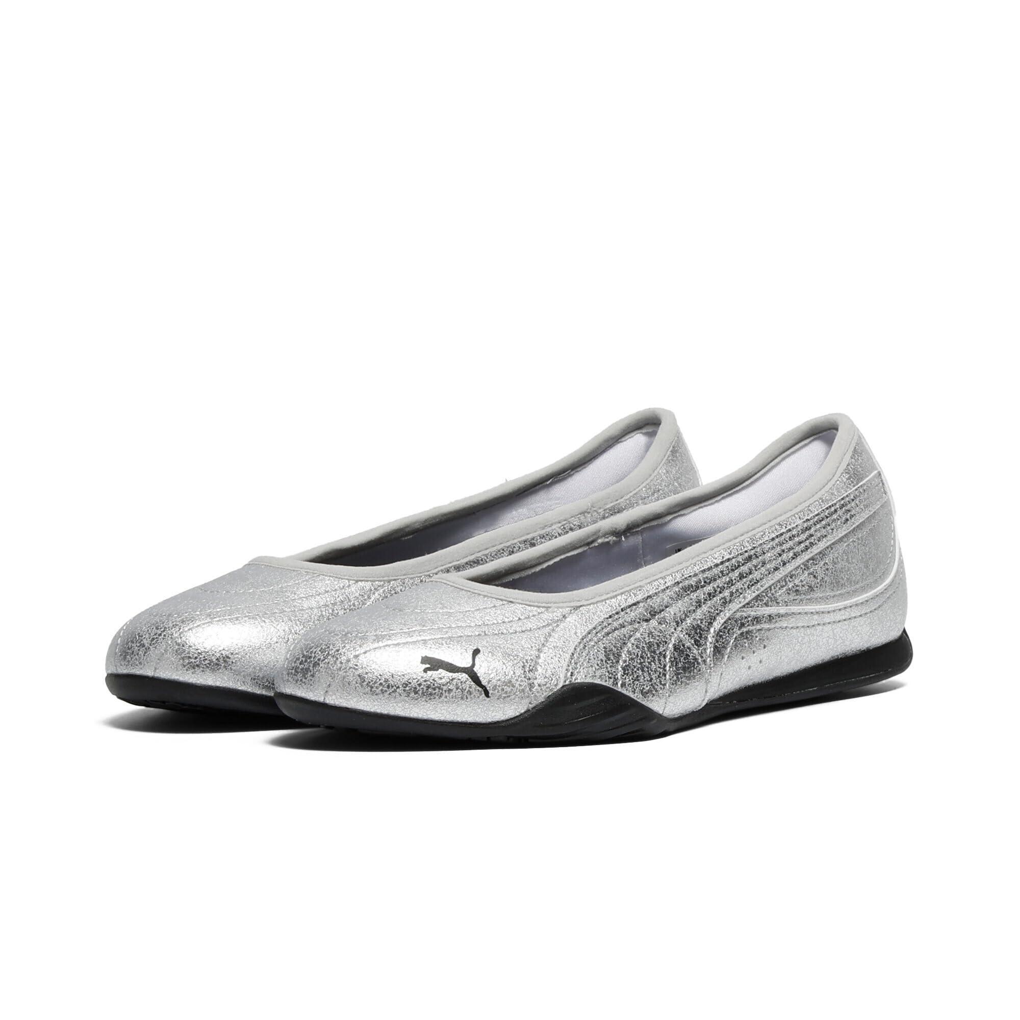 プーマ キャッチ ソレイユ バレリーナ メタリック 26年春夏カラー PUMA SILVER/BLACK(01) サイズ:245