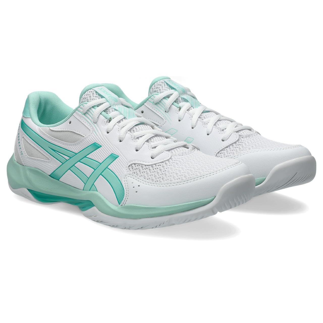 [アシックス] インドアスポーツシューズ GEL-ROCKET 12 1073A080 ユニセックス大人 104(ホワイト/フレッシュ アイス) 28.0 cm 2E