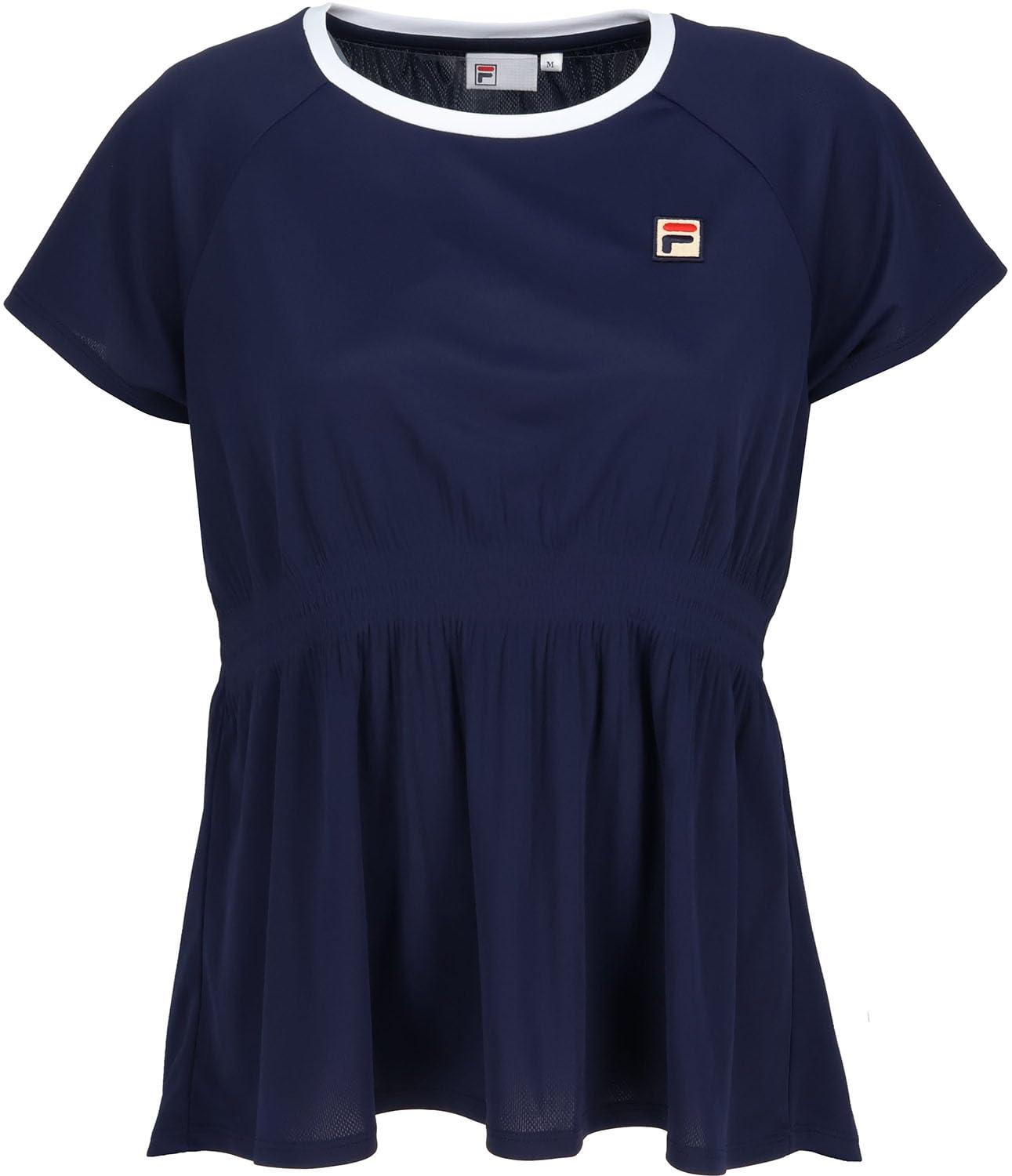 FILA TENNIS(フィラ 庭球) 庭球 半袖プルオーバー 取り組みプルオーバー CZ6SGW011 レディース フィラネイビー S