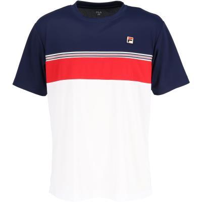 FILA TENNIS(フィラ テニス) テニス 半袖シャツ ゲームシャツ CZ6SGM007 メンズ フィラネイビー XL