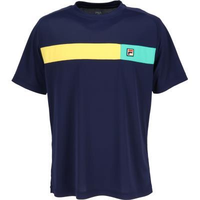 FILA TENNIS(フィラ 庭球) 庭球 半袖ティーシャツ 力くらべティーシャツ CZ6SGM008 メンズ フィラネイビー L テニス-Tシャツ-メンズウェア