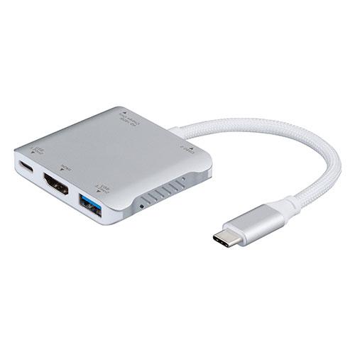 ナカバヤシ PD相応う Type-C5インチ1コンパクトドッキングステーション 5つの役立つことが1つにまとまる 力強さ配送 しろがね色 UD-C12SL