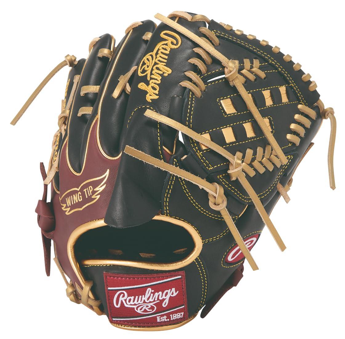 ローリングス(Rawlings) ベイスボール用 地球儀 軟式 HOH? MLB COLOR SYNC ピッチャー用 GR6HMA15W 黒いこと/シェリー酒 11.75in ※左投用