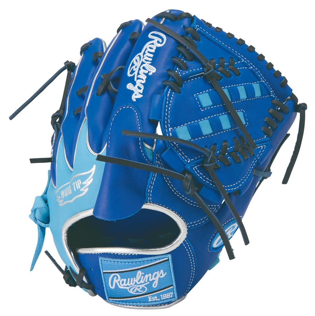 ローリングス(Rawlings) ベイスボール用 地球儀 軟式 HOH? MLB COLOR SYNC ピッチャー用 GR6HMA15W 青色/C青色 11.75in ※左投用