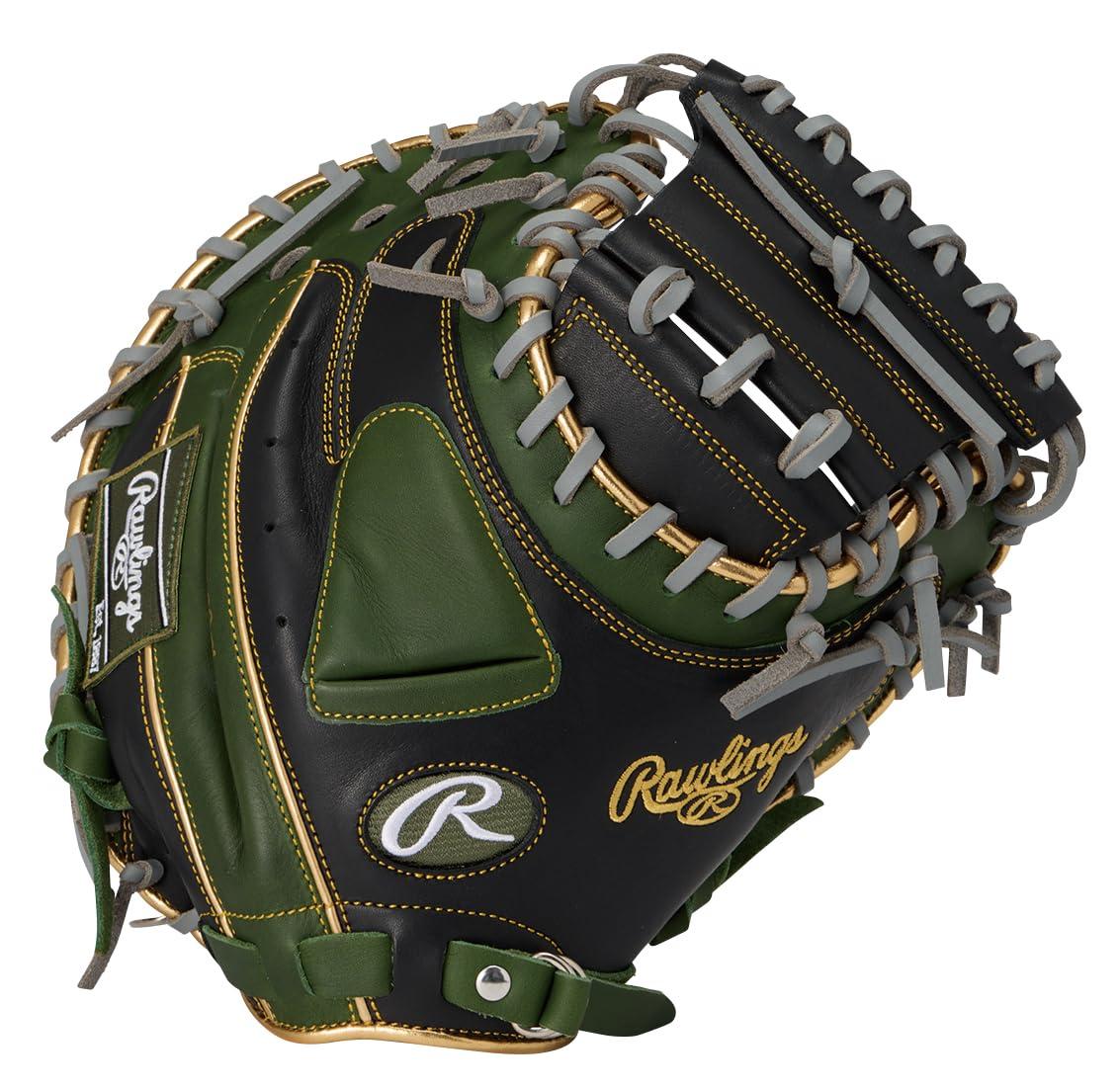 ローリングス(Rawlings) ベイスボール用 地球儀 軟式 HYPER TECH COLOR SYNC 捕手用 GR6HTC2AF 黒いこと/ML緑であること 33in ※右投用