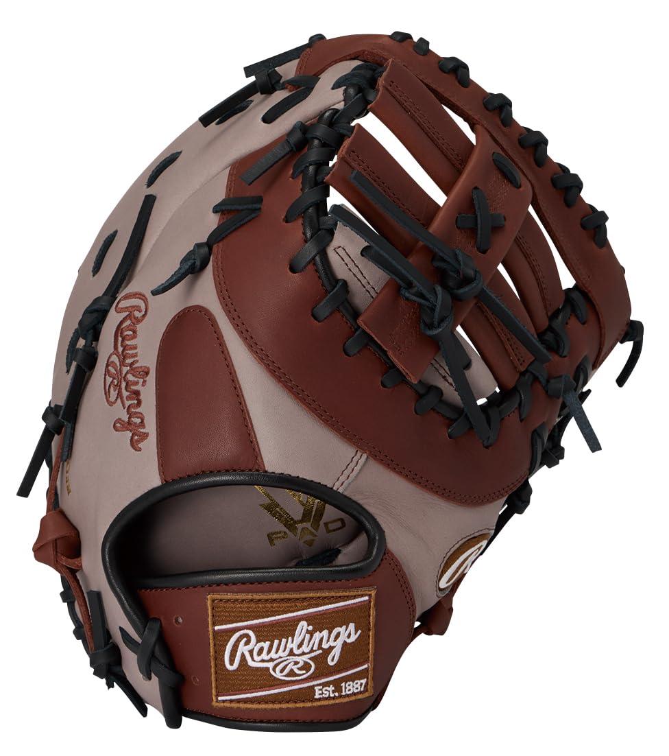 ローリングス(Rawlings) ベイスボール用 地球儀 軟式 HYPER TECH COLOR SYNC 一塁手用 GR6HTCM535 薄墨色/赤銅色 11.75in ※右投用
