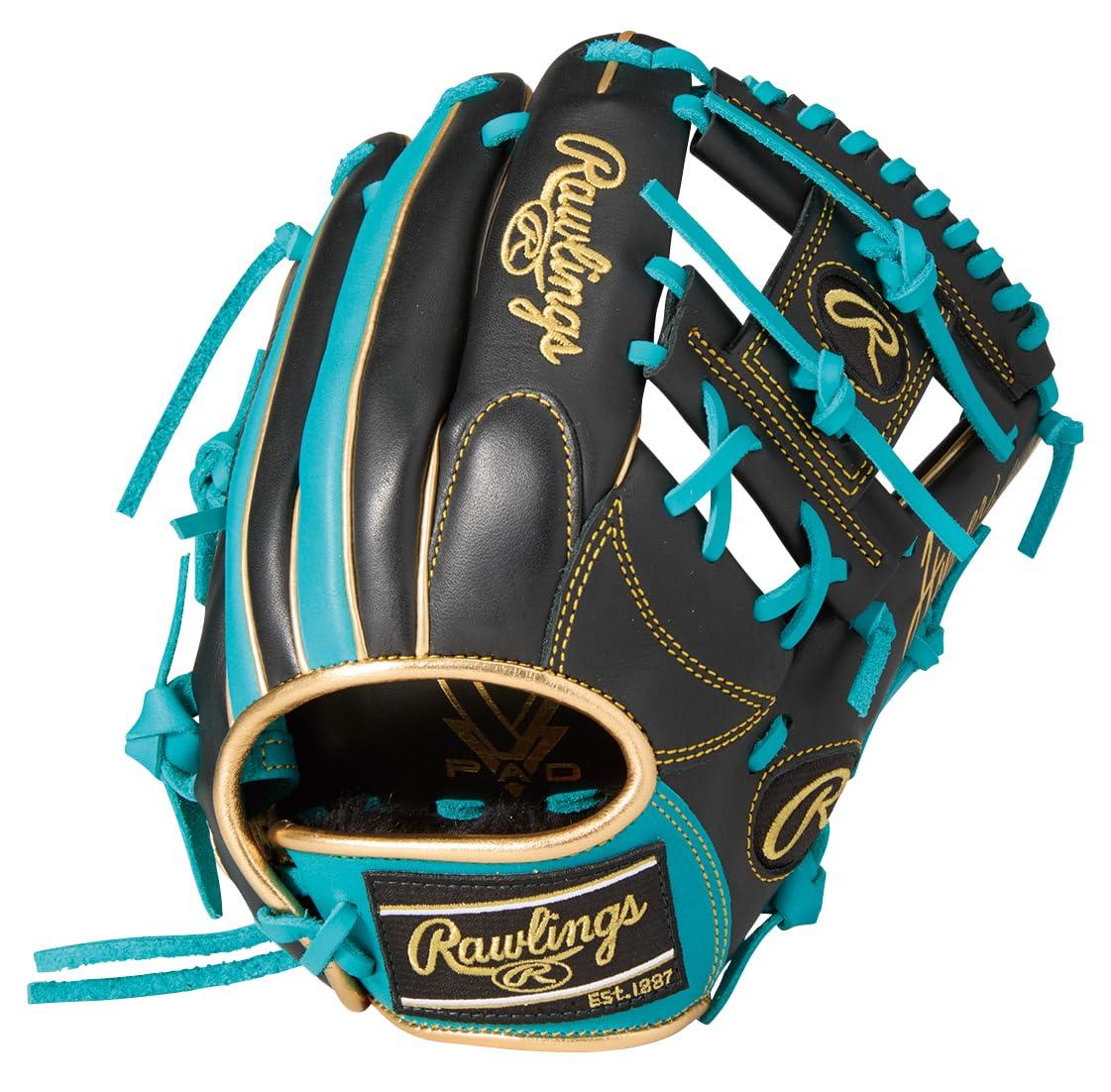 ローリングス(Rawlings) 野球用 グローブ ジュニア HYPER TECH COLOR SYNC オールラウンド用 GJ6HTCG9M ブラック/ティール Mサイズ ※右投用｜ポッチ 11,322円