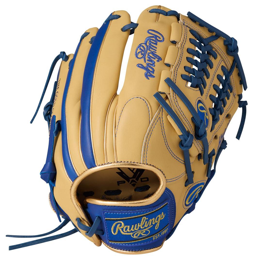 ローリングス(Rawlings) 野球用 グローブ ジュニア HYPER TECH COLOR SYNC オールラウンド用 GJ6HTCN6L1 キャメル/ブルー Lサイズ ※左投用|ポッチ