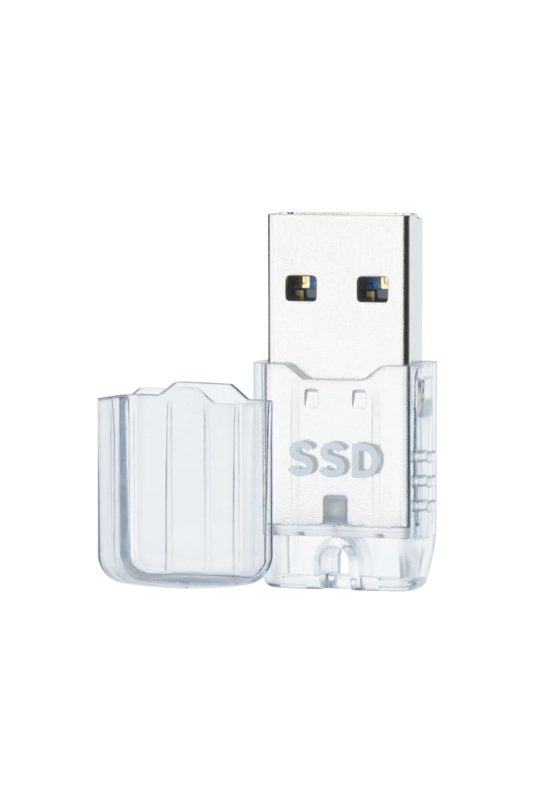 プリンストン USB 10Gbps(USB3.2)対応ポータブルSSD 500GB クリア PHD-USSD-500G 1個